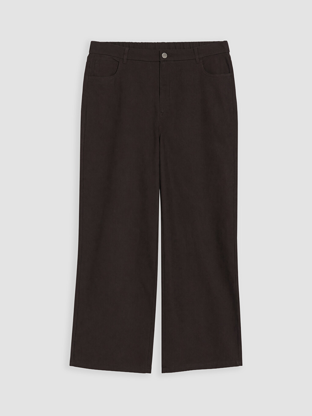 Regular Fit Women's Twill Trousers-4