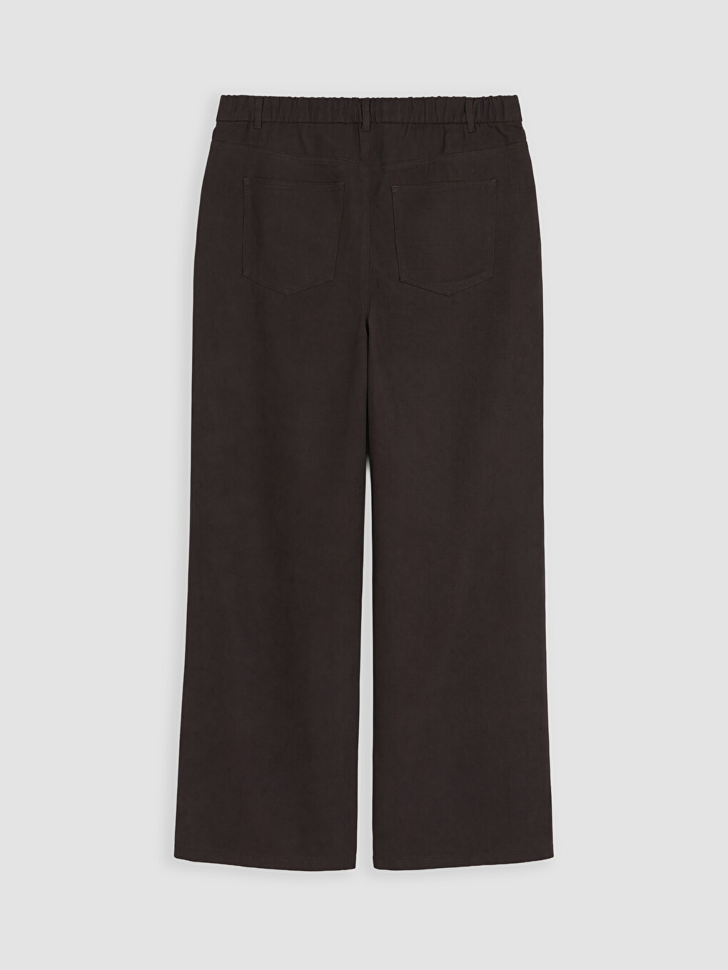 Regular Fit Women's Twill Trousers-5