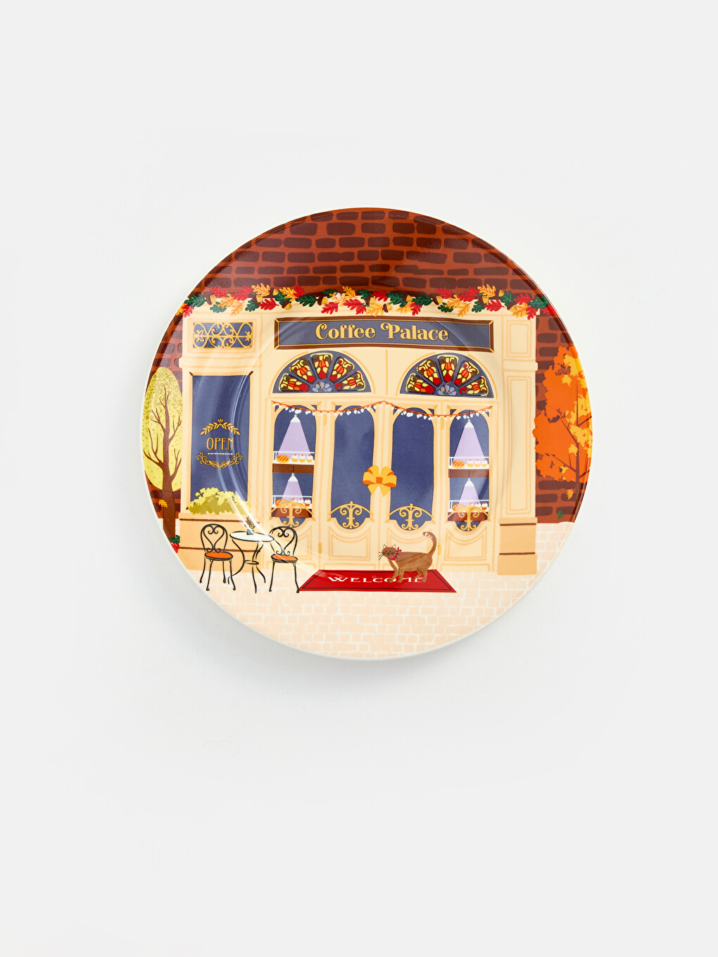 Printed Porcelain Cake Plate Set 2 Pack 19 Cm-4