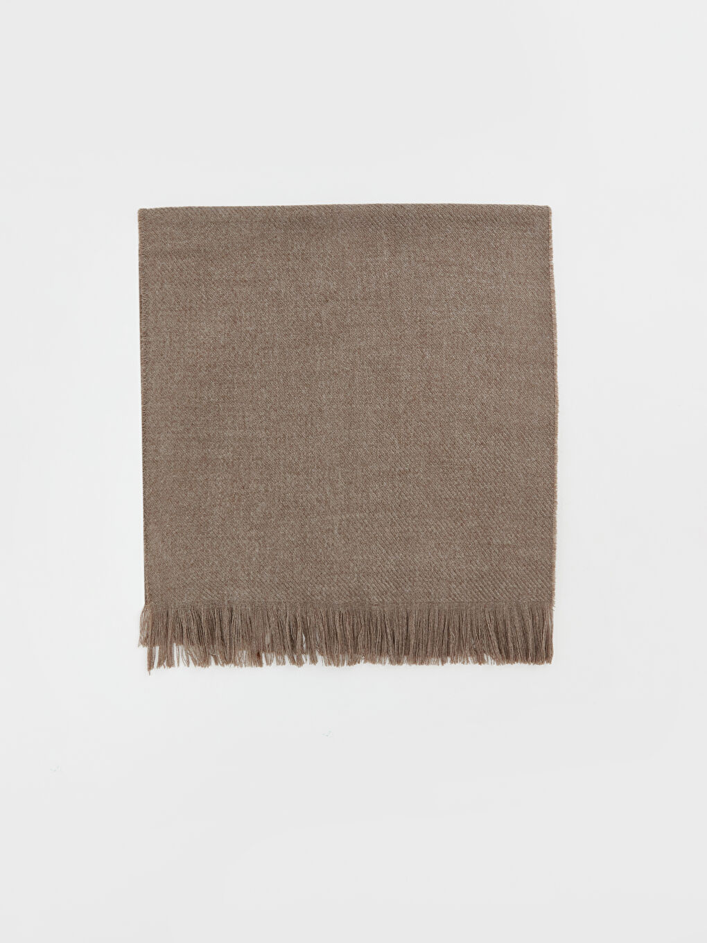 Kahverengi Püsküllü Kız Çocuk Atkı-1