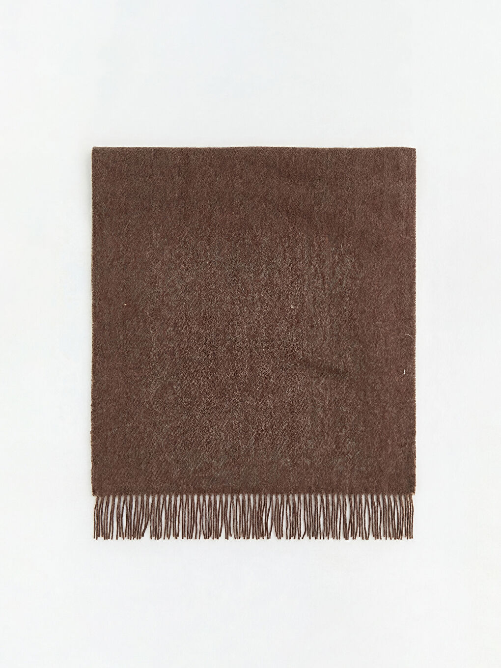 Kahverengi Püsküllü Kız Çocuk Atkı -1