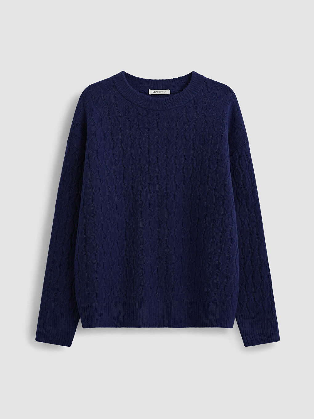Patterned Wool Blend Women's Knitwear Sweater-4