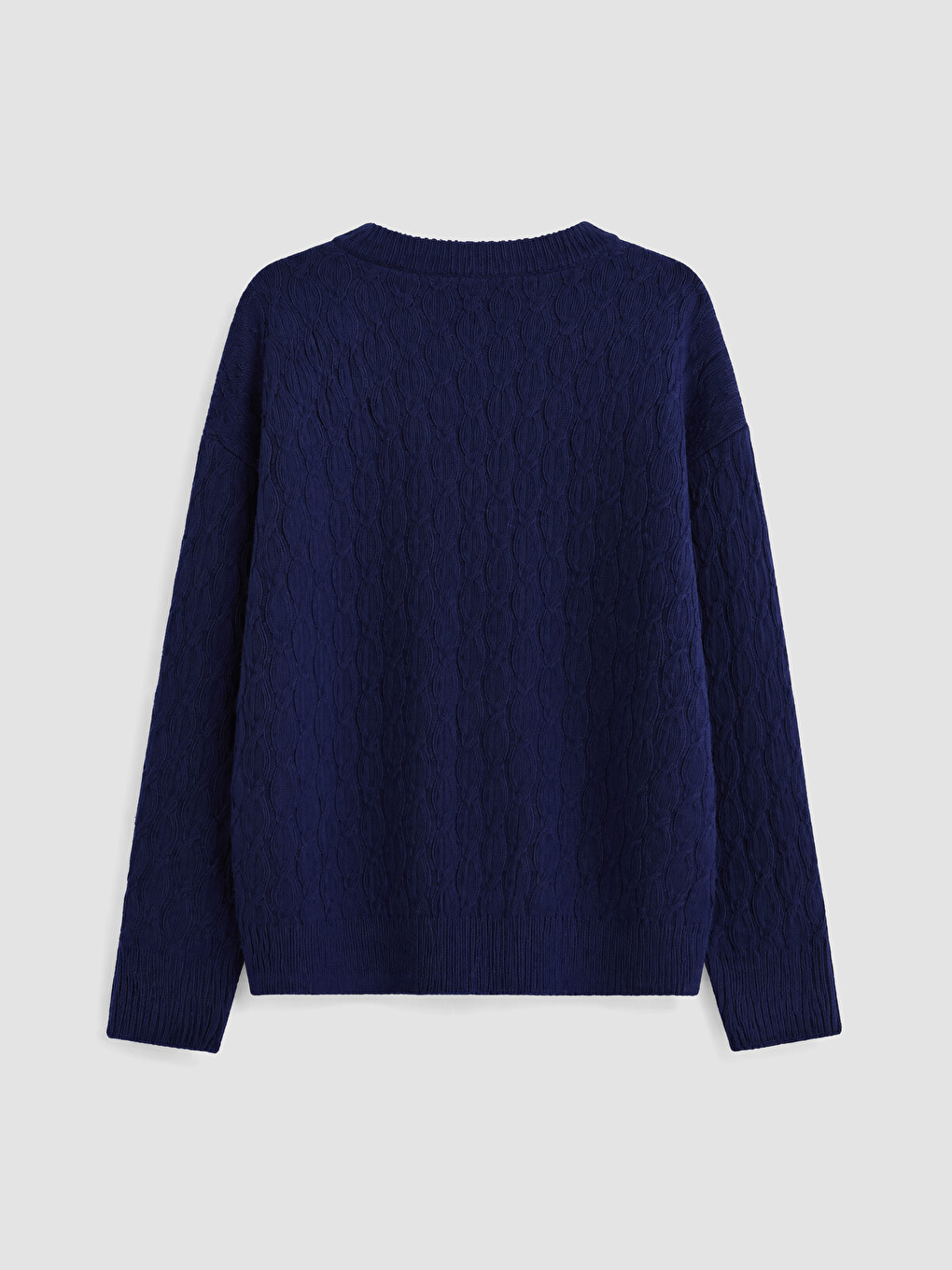 Patterned Wool Blend Women's Knitwear Sweater-5
