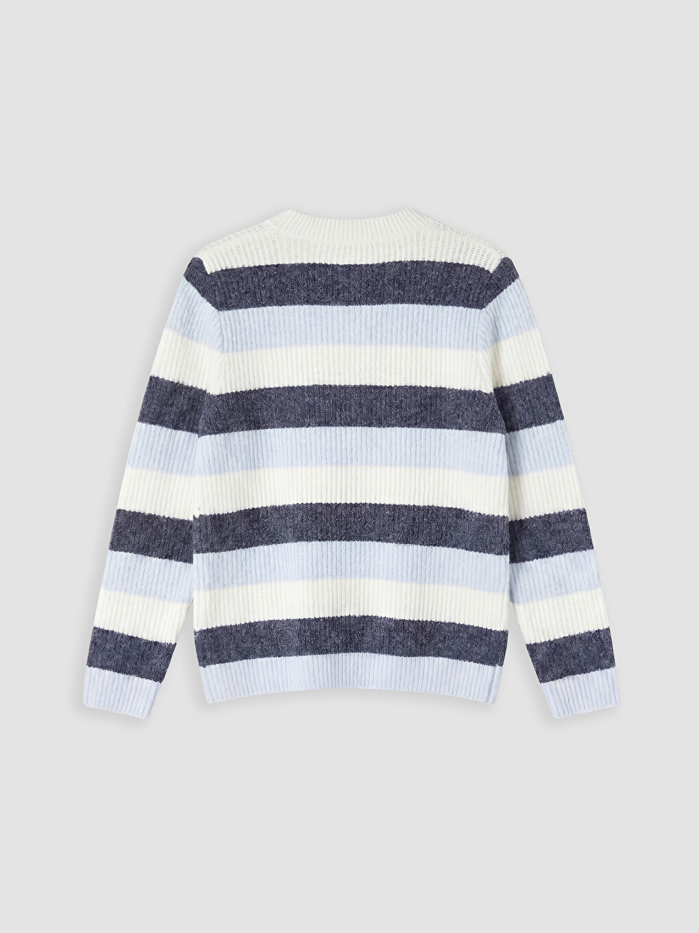 Crew Neck Striped Women's Knitwear Sweater-6