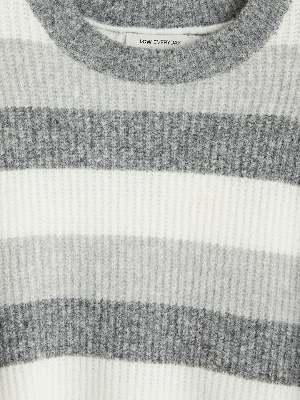 Crew Neck Striped Women's Knitwear Sweater-6