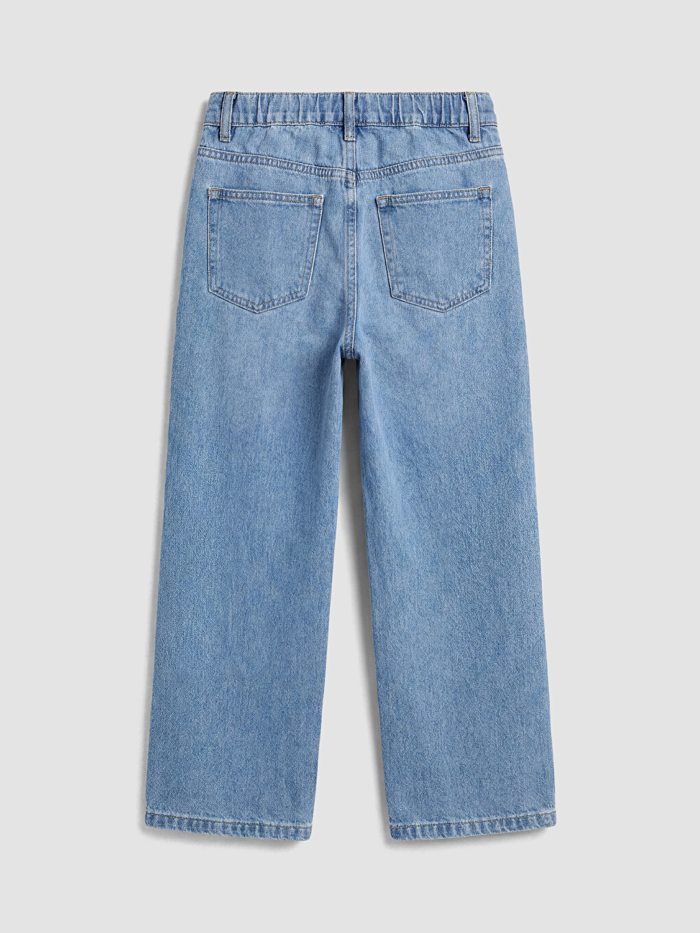 İndigo Wideleg Kız Çocuk Jean Pantolon-2