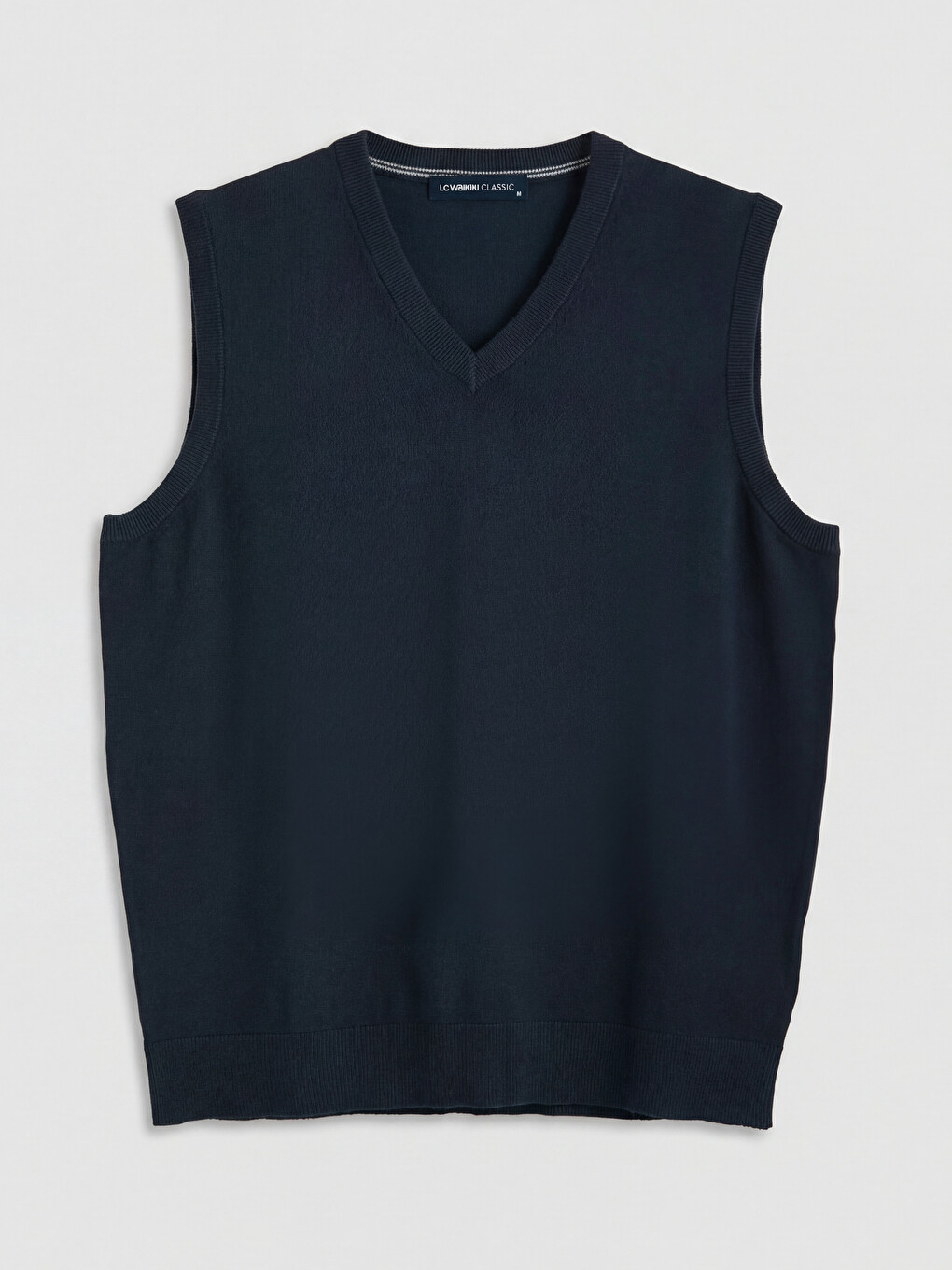 Regular Fit V Neck Men's Knitwear Gilet-4