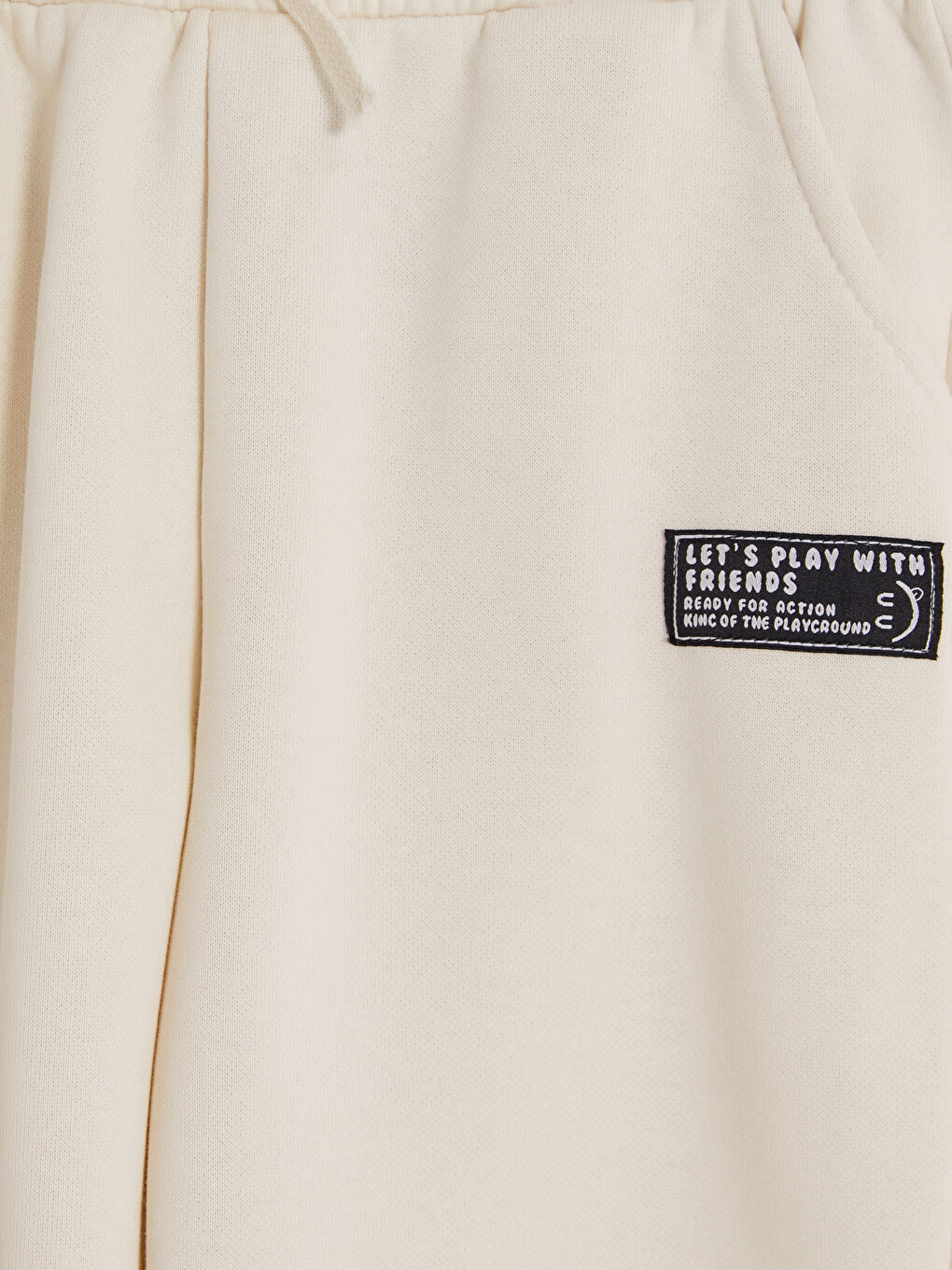 Boy Beige Jogger Sweatpants-2