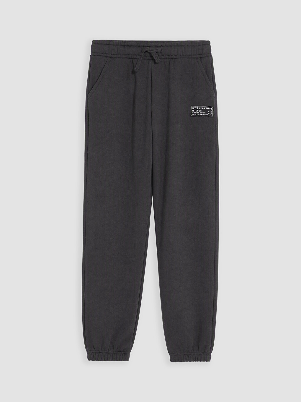 Boy Beige Jogger Sweatpants-5