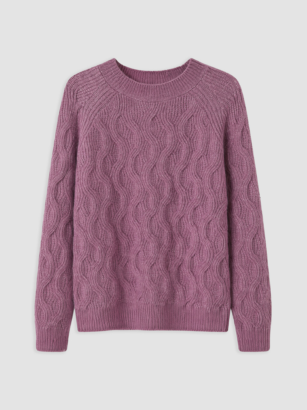 Crew Neck Patterned Women's Knitwear Sweater-4