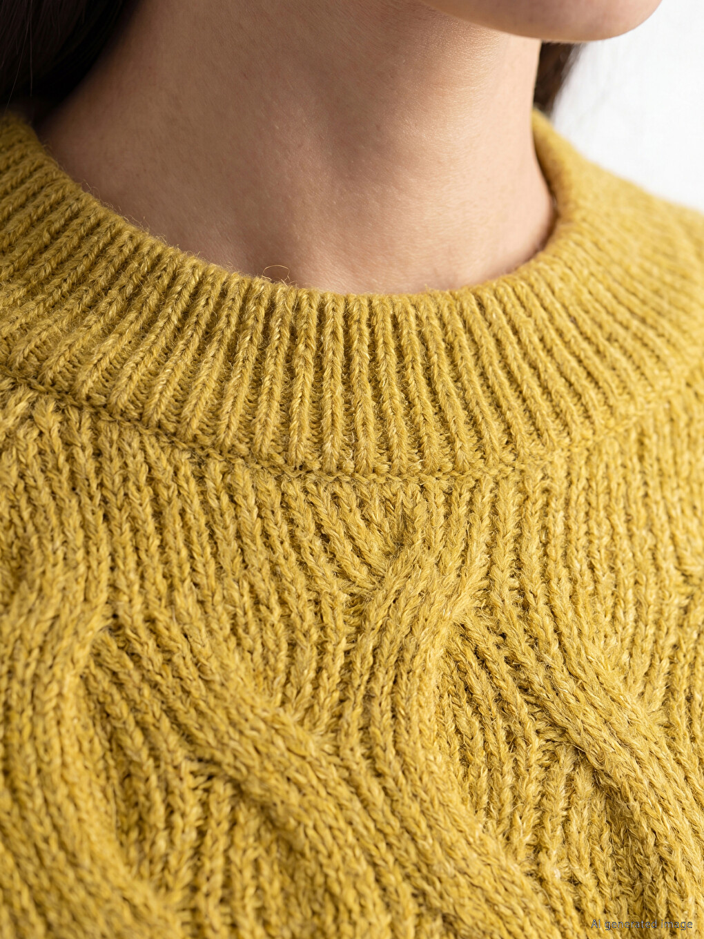 Pull-over En Tricot À Motifs À Col Rond Pour Femme-2