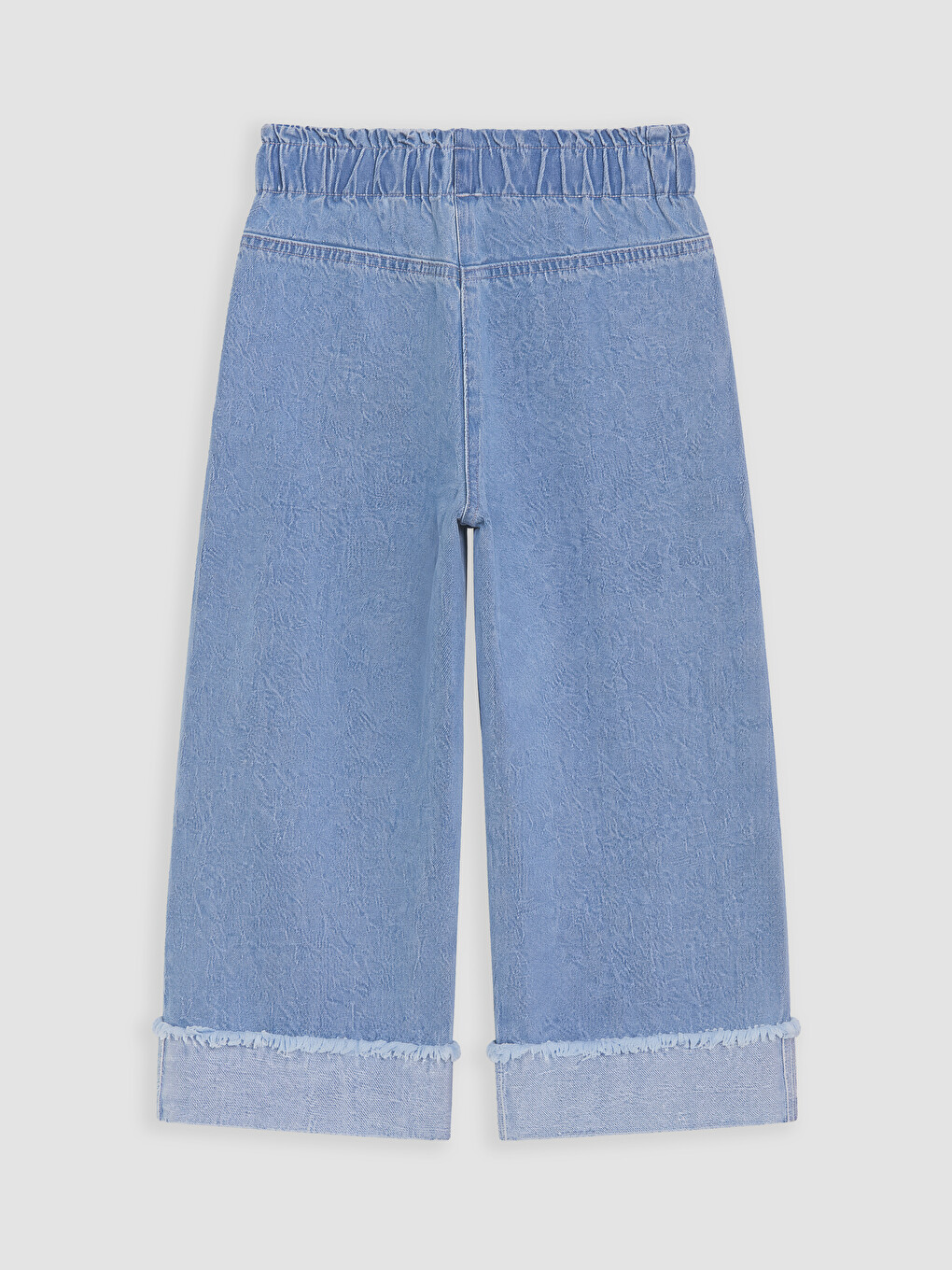 Wideleg Embroidered Girls' Jeans-2