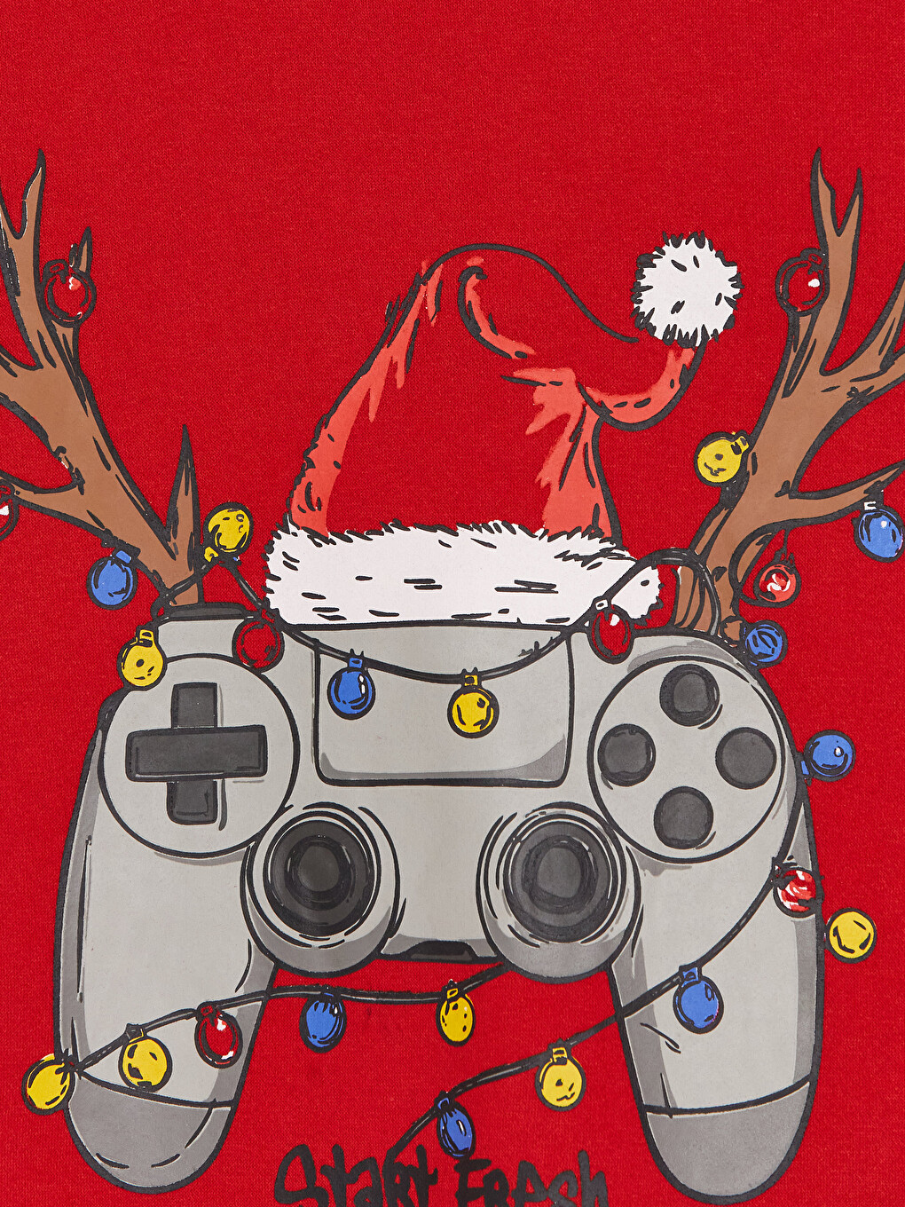 New Year Themed Boys' Thick Sweatshirt-1