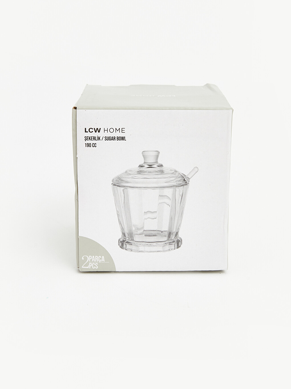 Glass Sugar Bowl 190 Ml-3