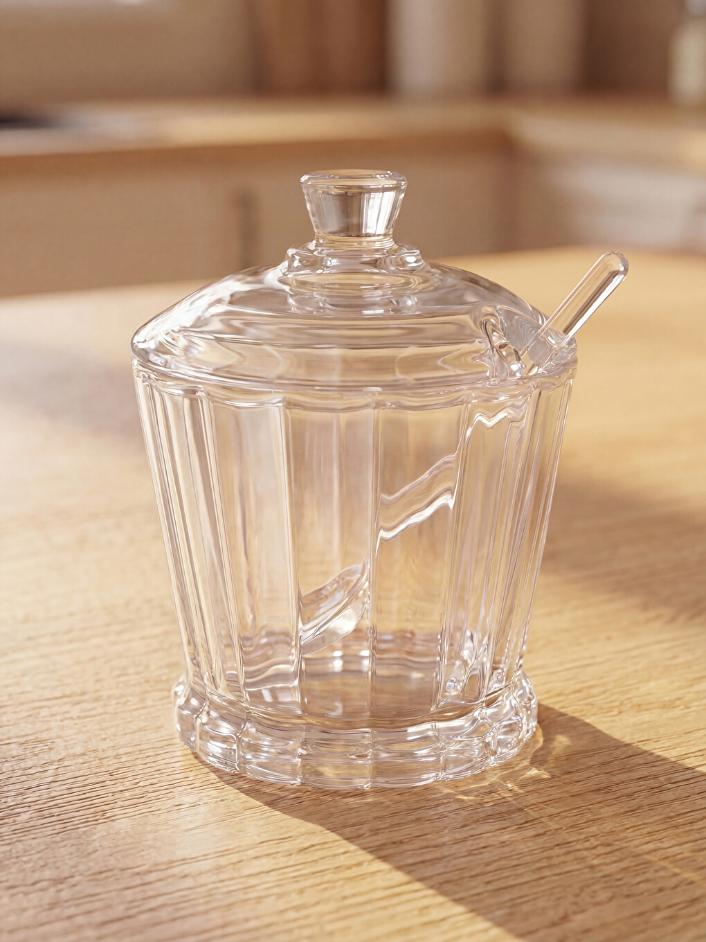 Glass Sugar Bowl 190 Ml