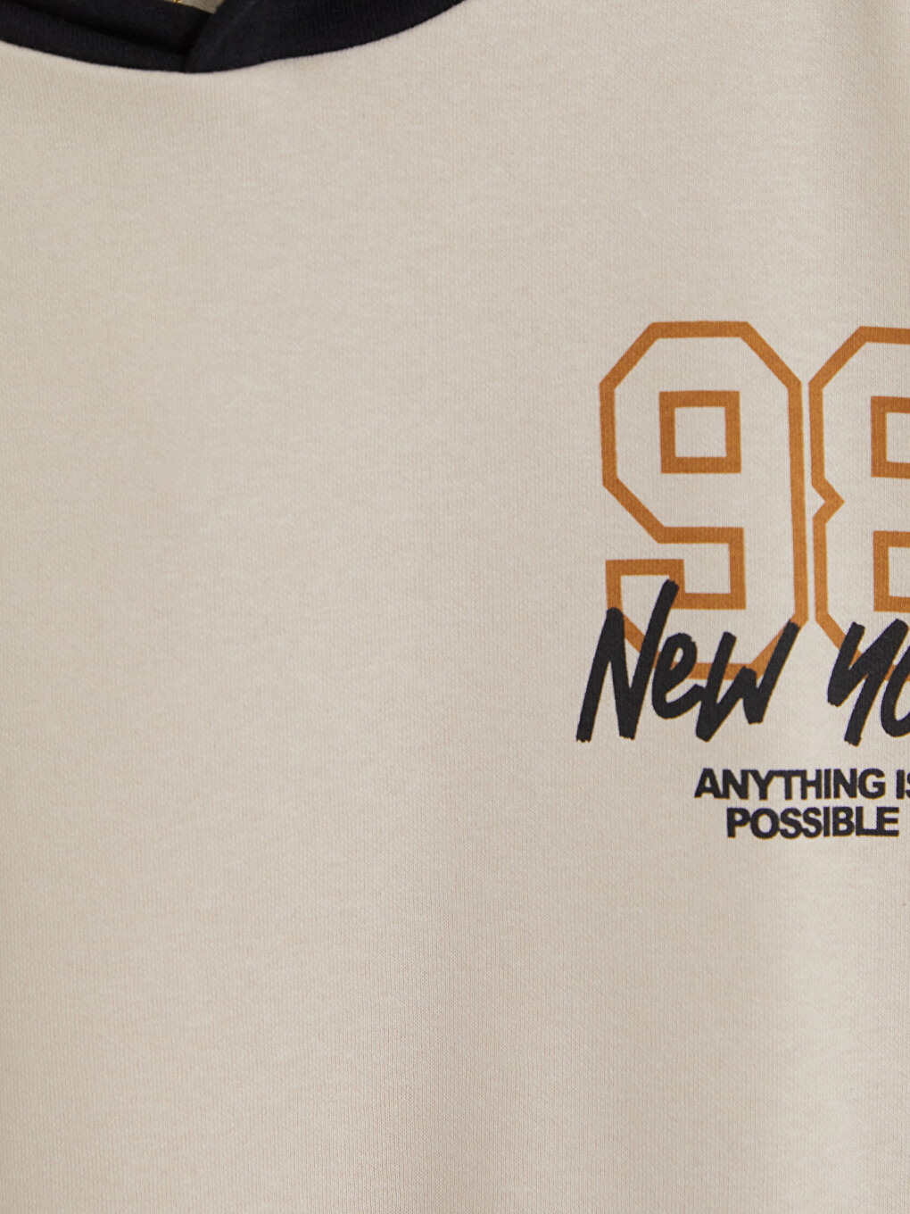 Bej New York Baskılı Erkek Çocuk Eşofman Takım-5