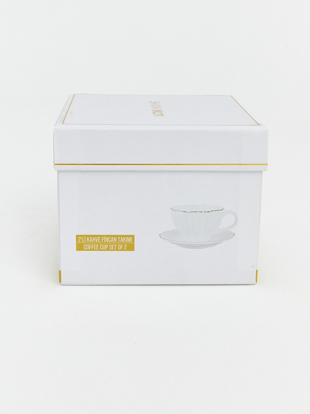 Beyaz 2 Kişilik Porselen Kahve Fincan Takımı 90 Ml-4