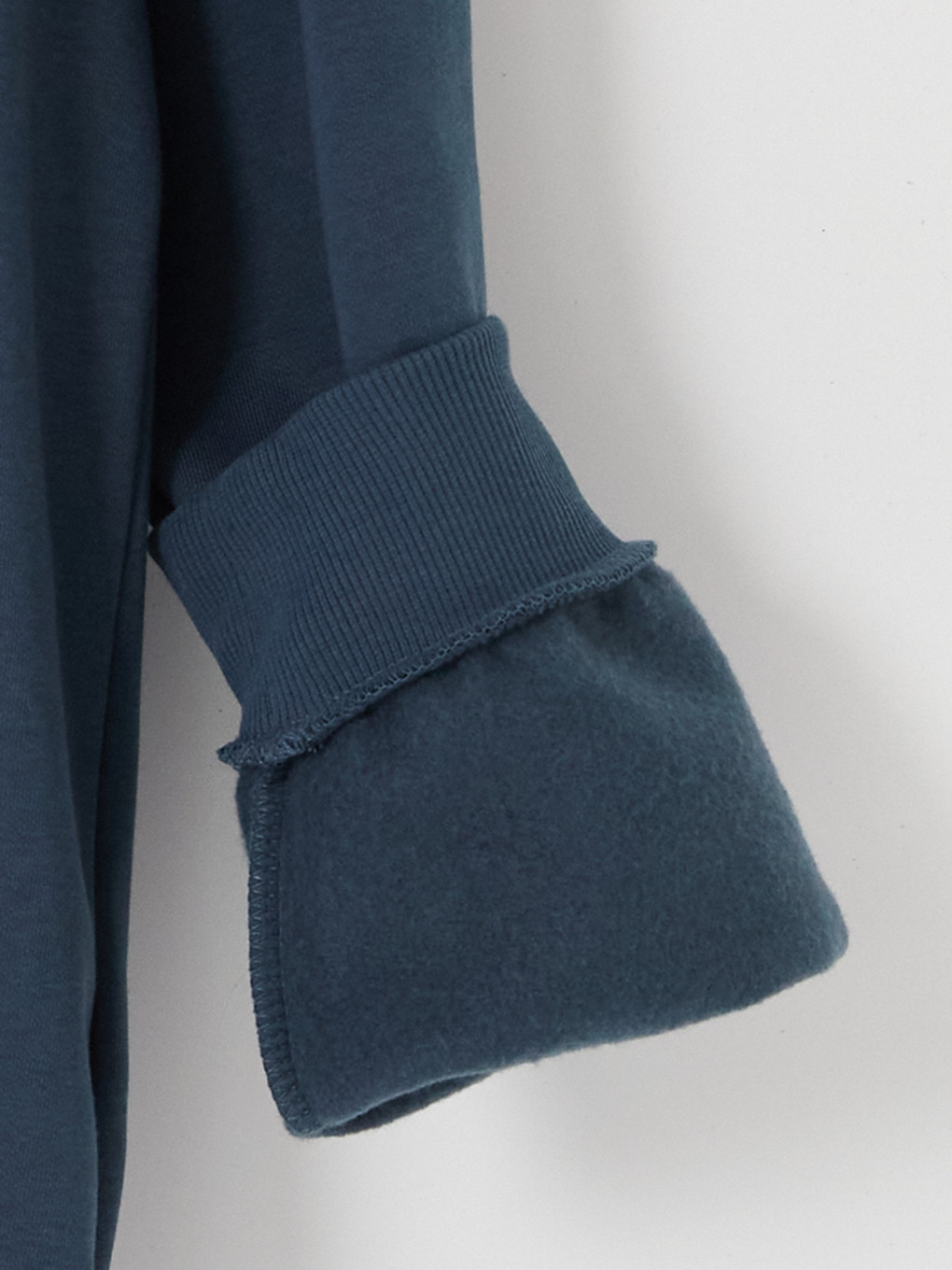 Lacivert Kapüşonlu Erkek Fermuarlı Sweatshirt-5