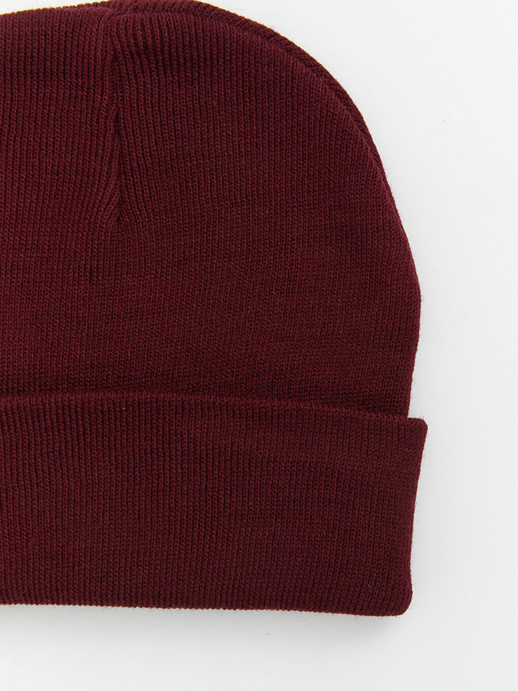 Bordo Basic Erkek Triko Bere-1