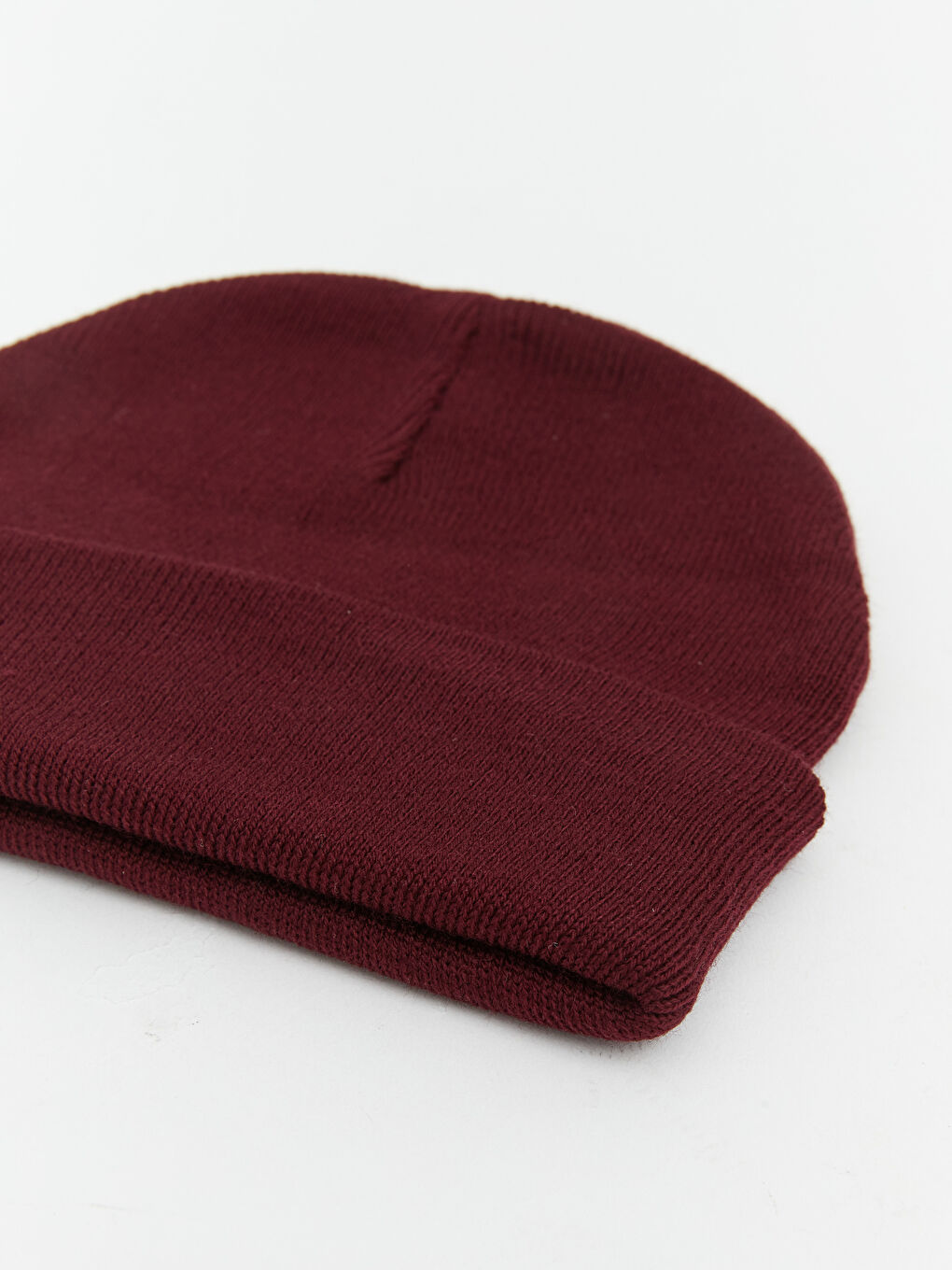 Bordo Basic Erkek Triko Bere-2