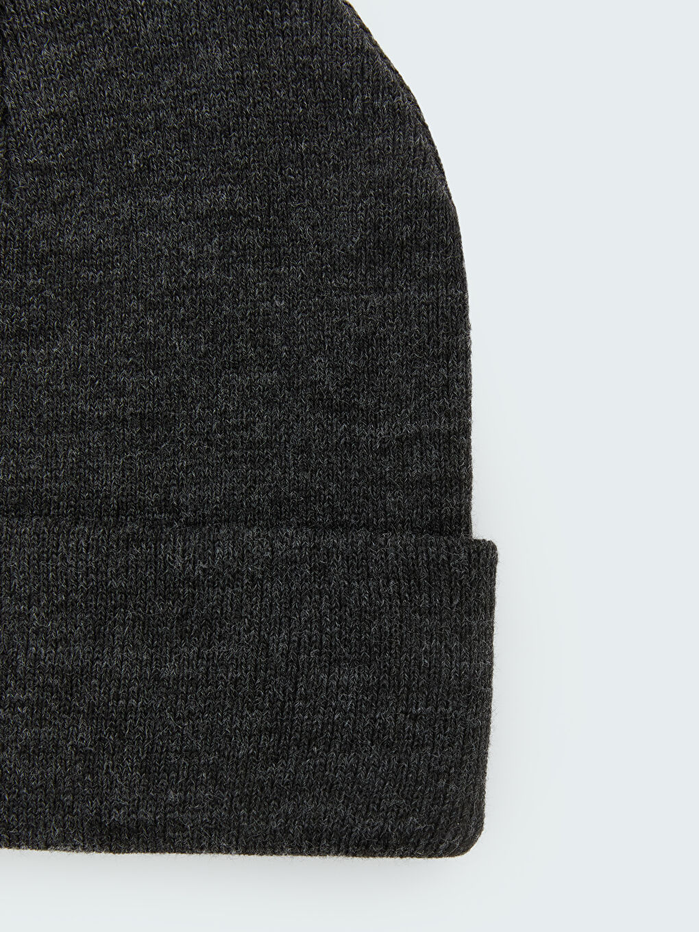 Antrasit Basic Erkek Triko Bere-1