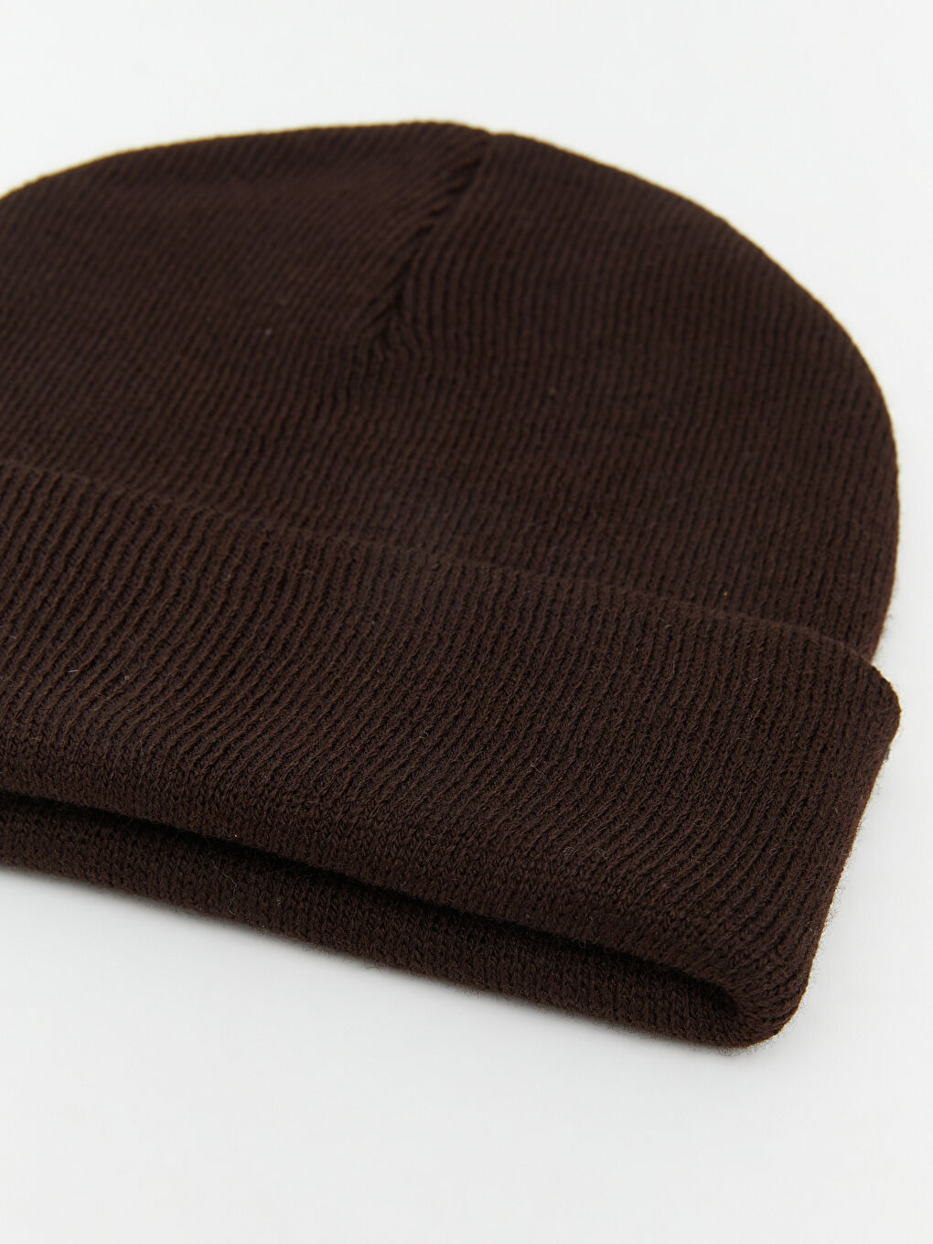 Kahverengi Basic Erkek Triko Bere-2