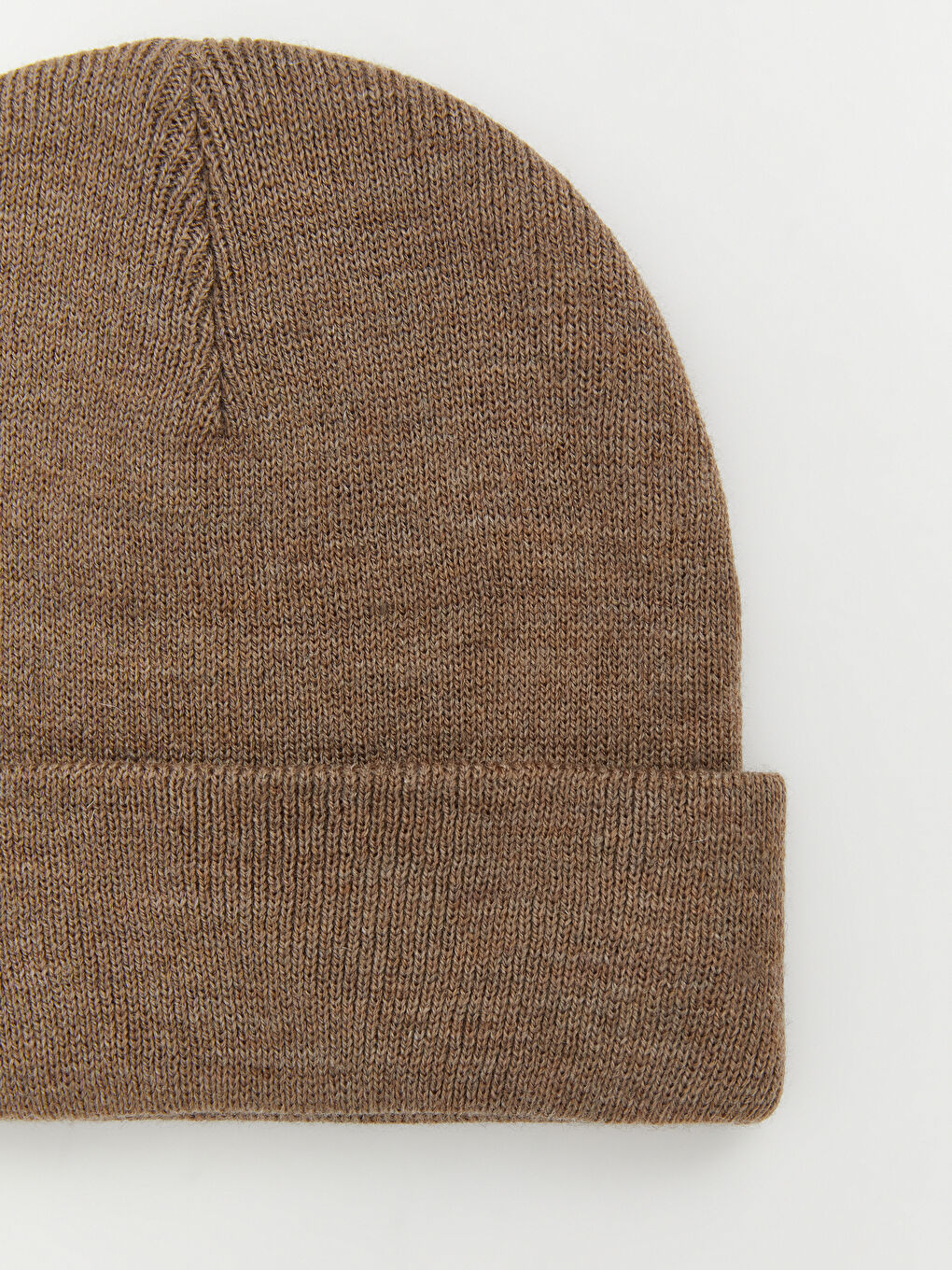 Kahverengi Basic Erkek Triko Bere-1