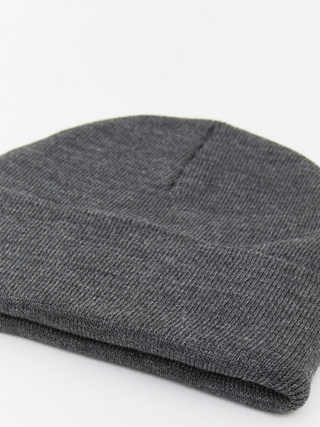 Antrasit Basic Erkek Triko Bere-2