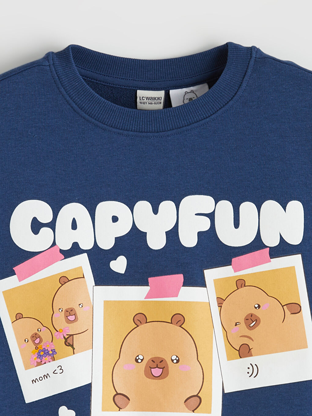 Lacivert Kız Çocuk Capyfun Baskılı Eşofman Takım-2