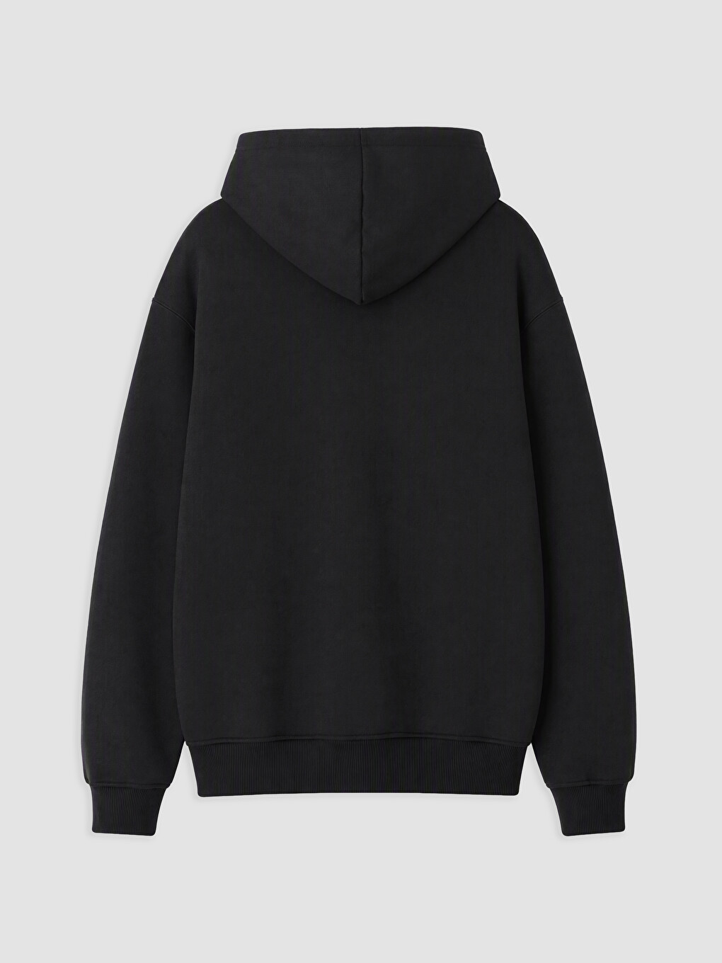 Siyah Kapüşonlu Baskılı Erkek Çocuk Sweatshirt-2
