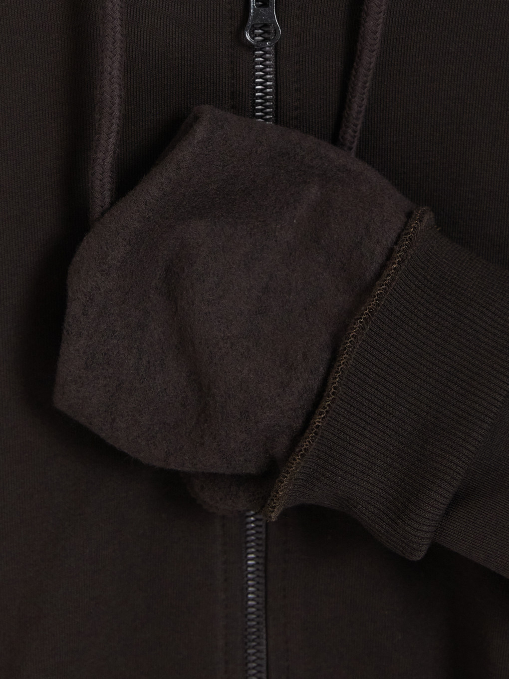 Kapüşonlu Erkek Fermuarlı Sweatshirt-3
