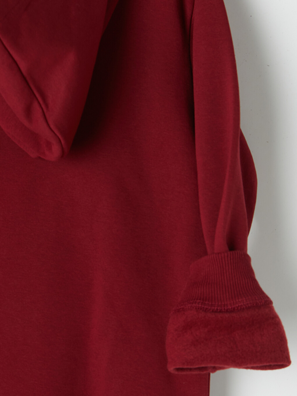Bordo Baskılı Erkek Çocuk Kalın Sweatshirt-3