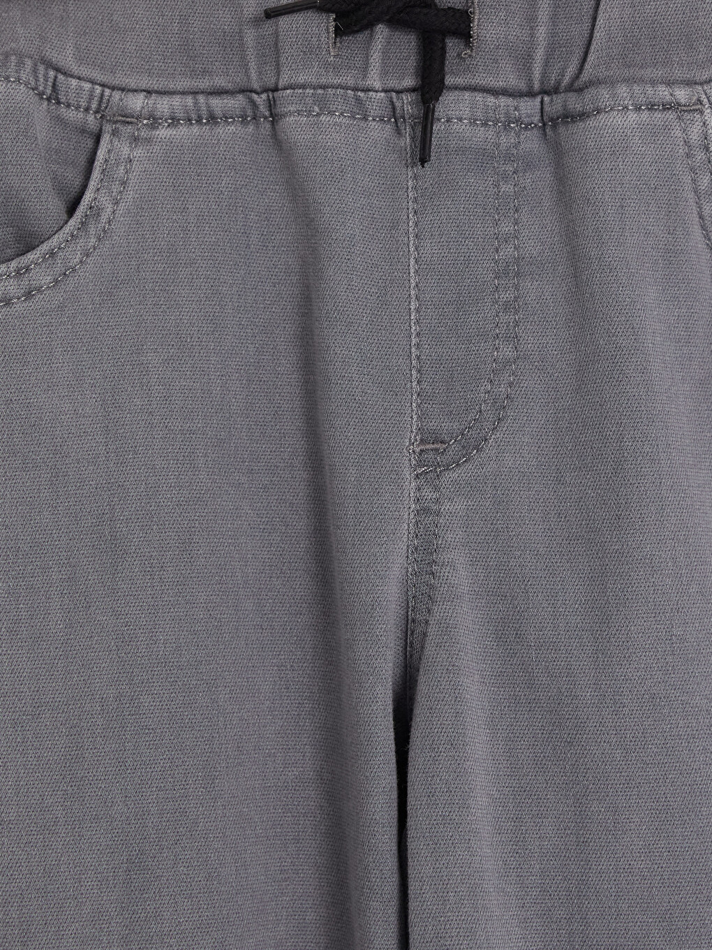 Gri Slim Fit Erkek Çocuk Jean Pantolon-1