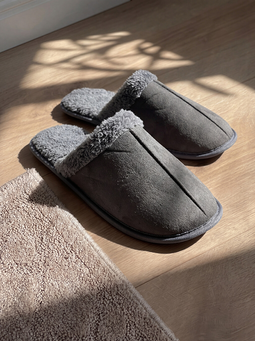 Man Anthracite Home Slippers-1