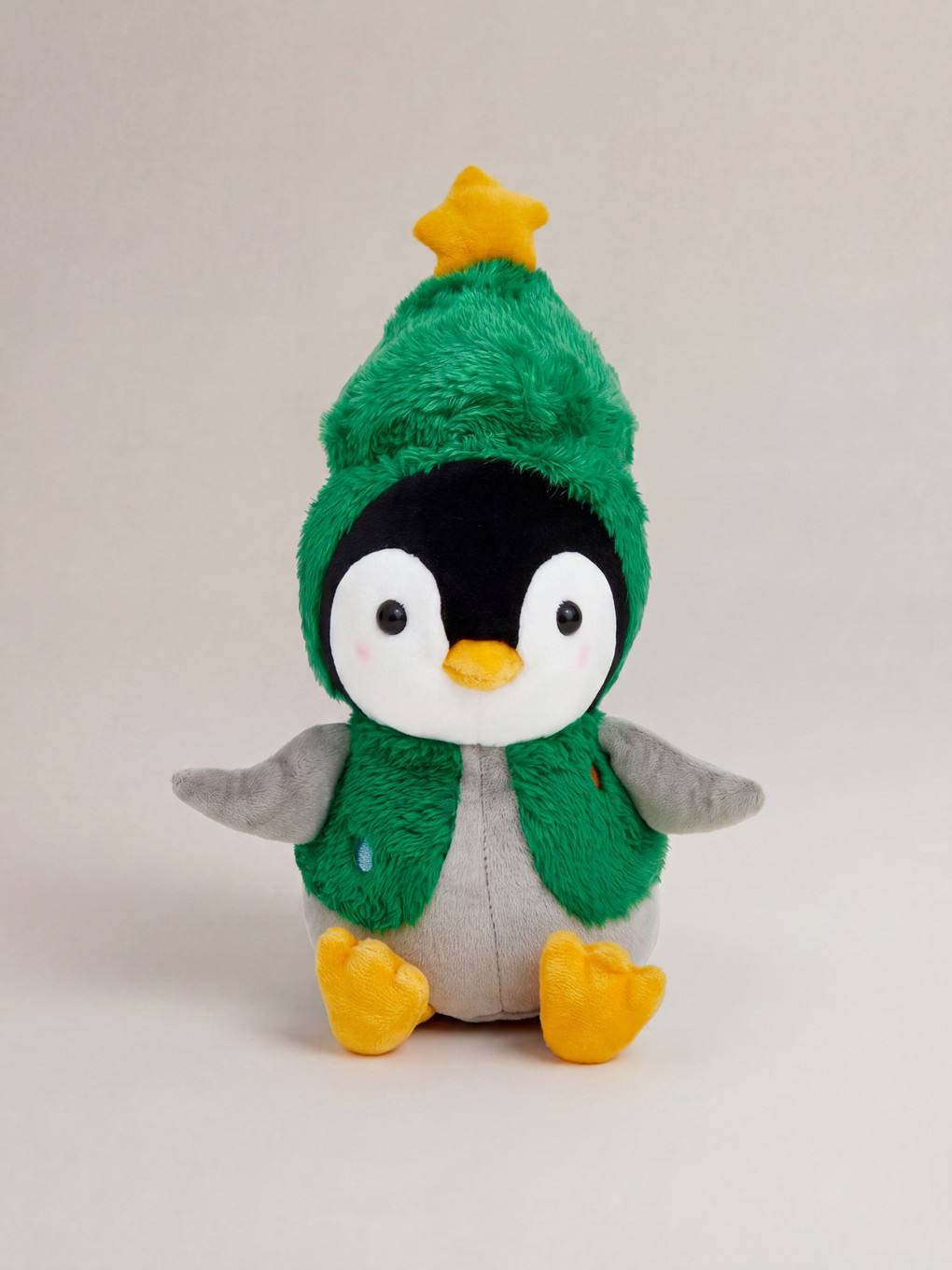 New Year's Themed Penguin Figure Plush Toy 30 Cm