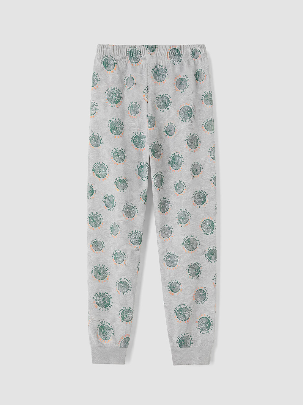 Gri Baskılı Erkek Çocuk Pijama Alt-4