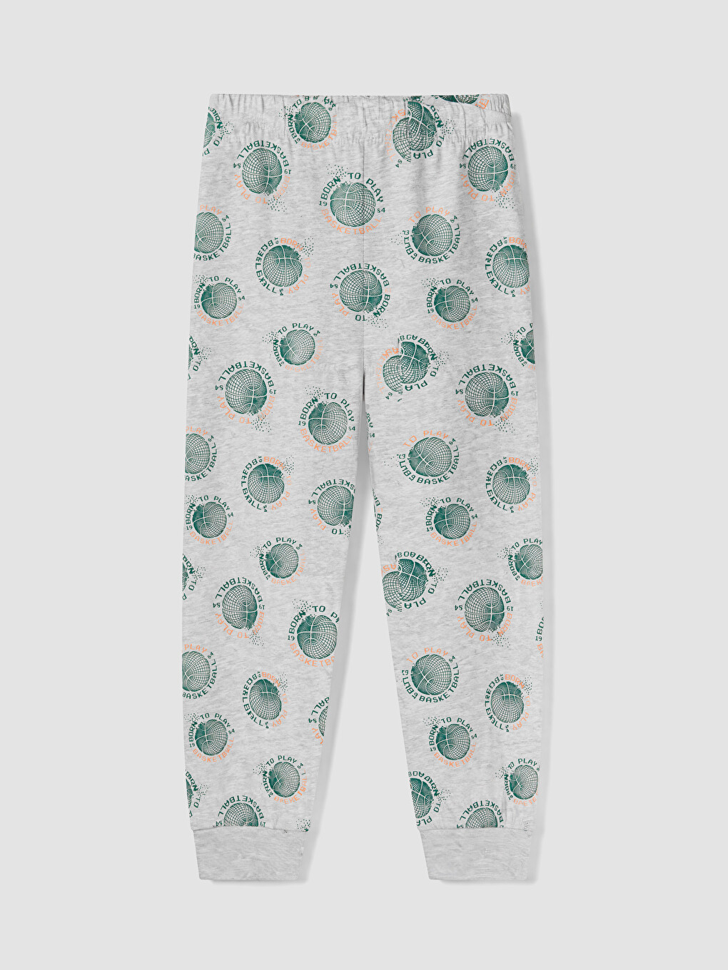 Gri Baskılı Erkek Çocuk Pijama Alt