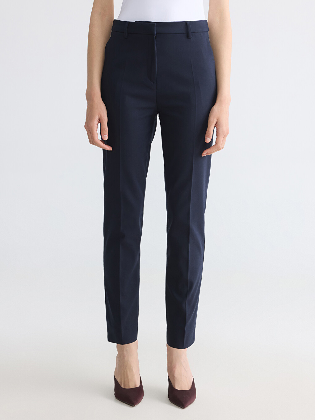 Cigarette Fit Women's Trousers-1