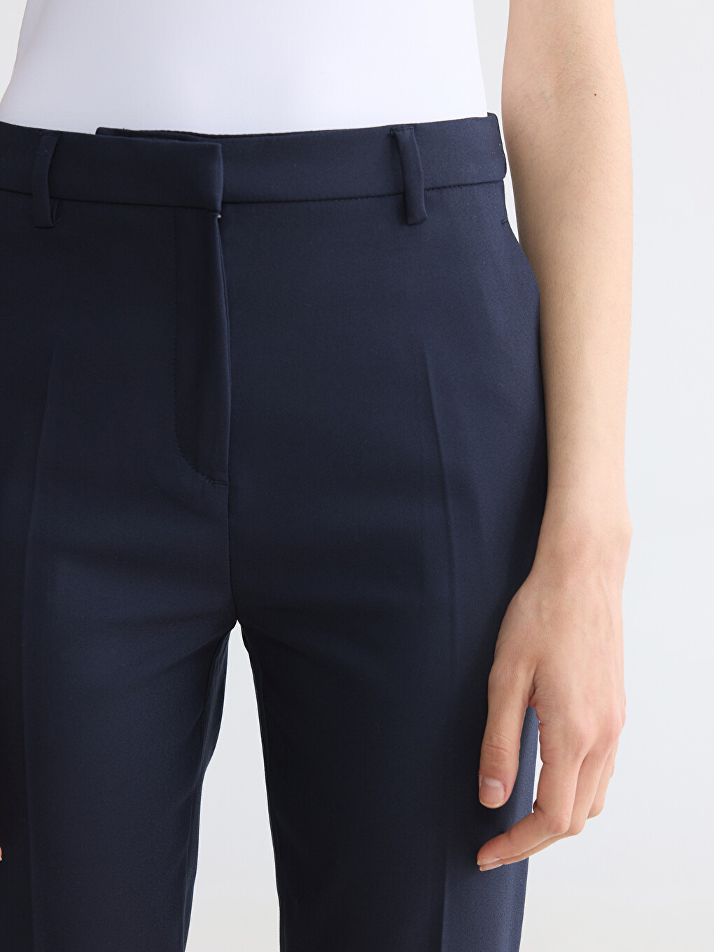 Cigarette Fit Women's Trousers-2