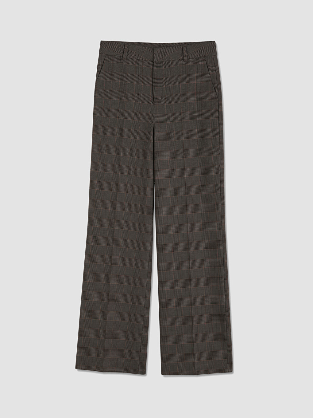 Pantalons De Costume Brun Femme-4