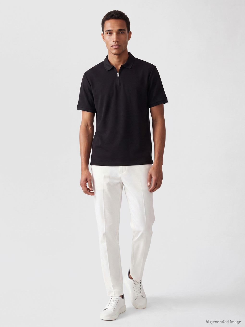 Polo Collar Men's T-shirt-1