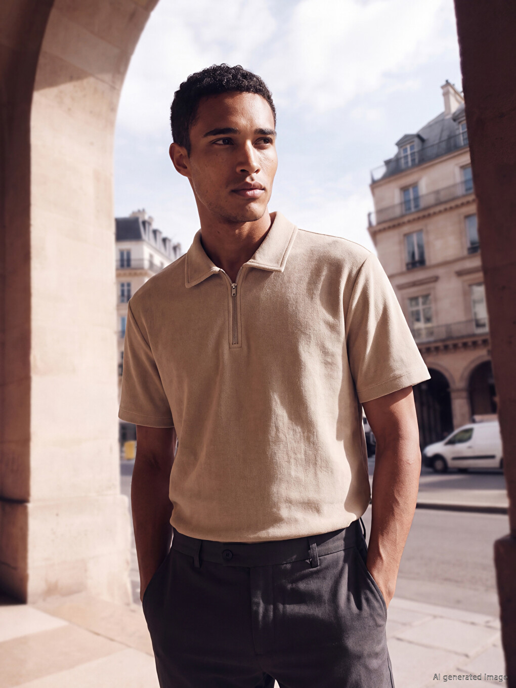 Polo Collar Men's T-shirt