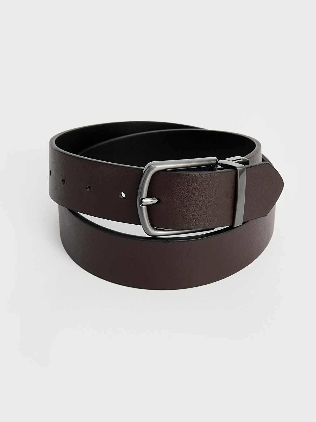Double Sided Leather Look Men's Belt-1