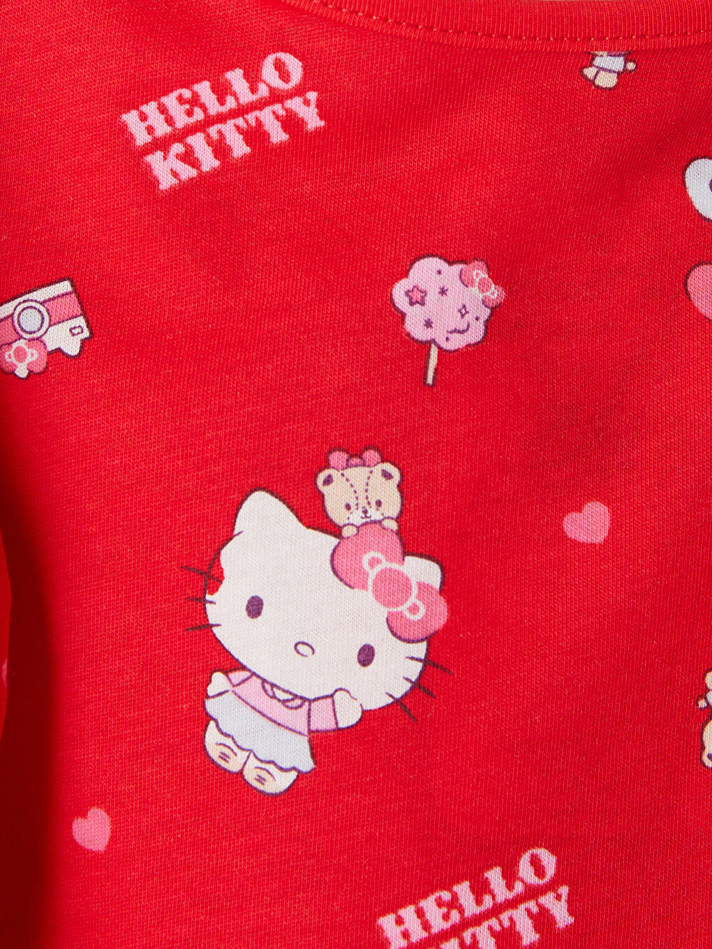 Girl Red Pyjama Set-5