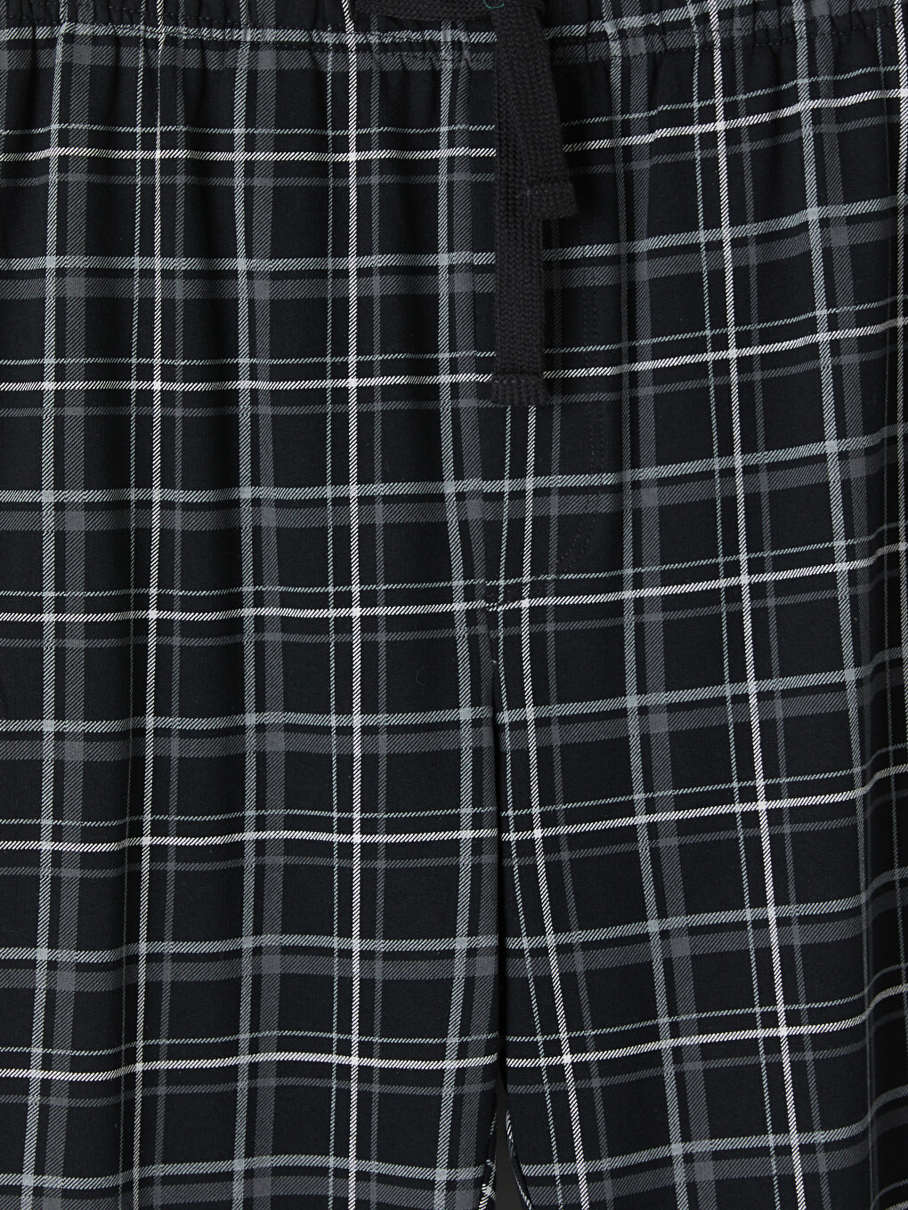 Regular Fit Plaid Men's Pyjamas Bottoms-5