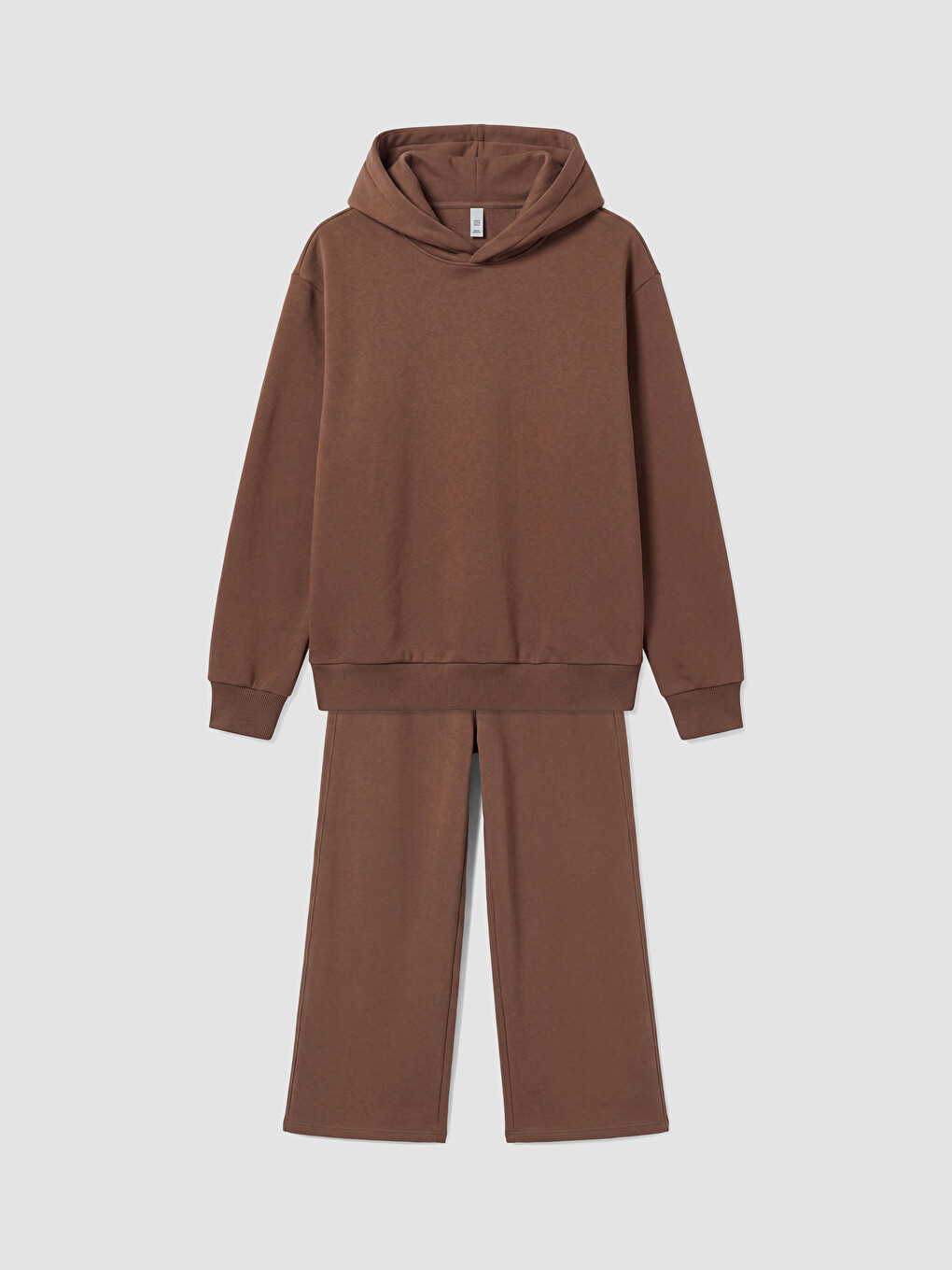 Hooded Girls' Thick Tracksuit Set