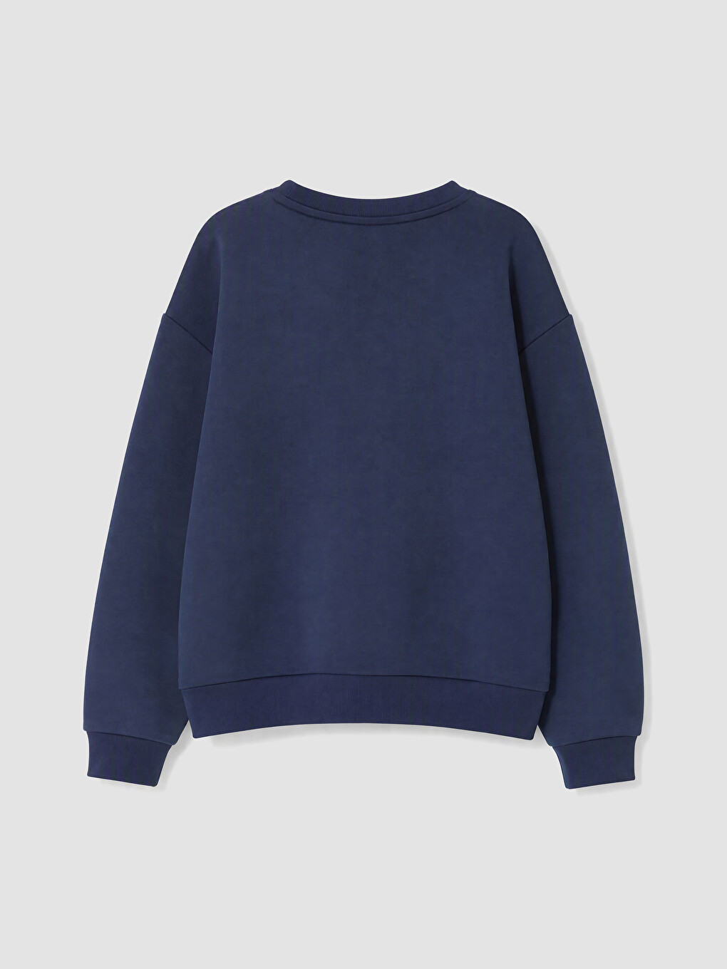 İndigo Bisiklet Yaka Kız Çocuk Soft Touch Sweatshirt-2