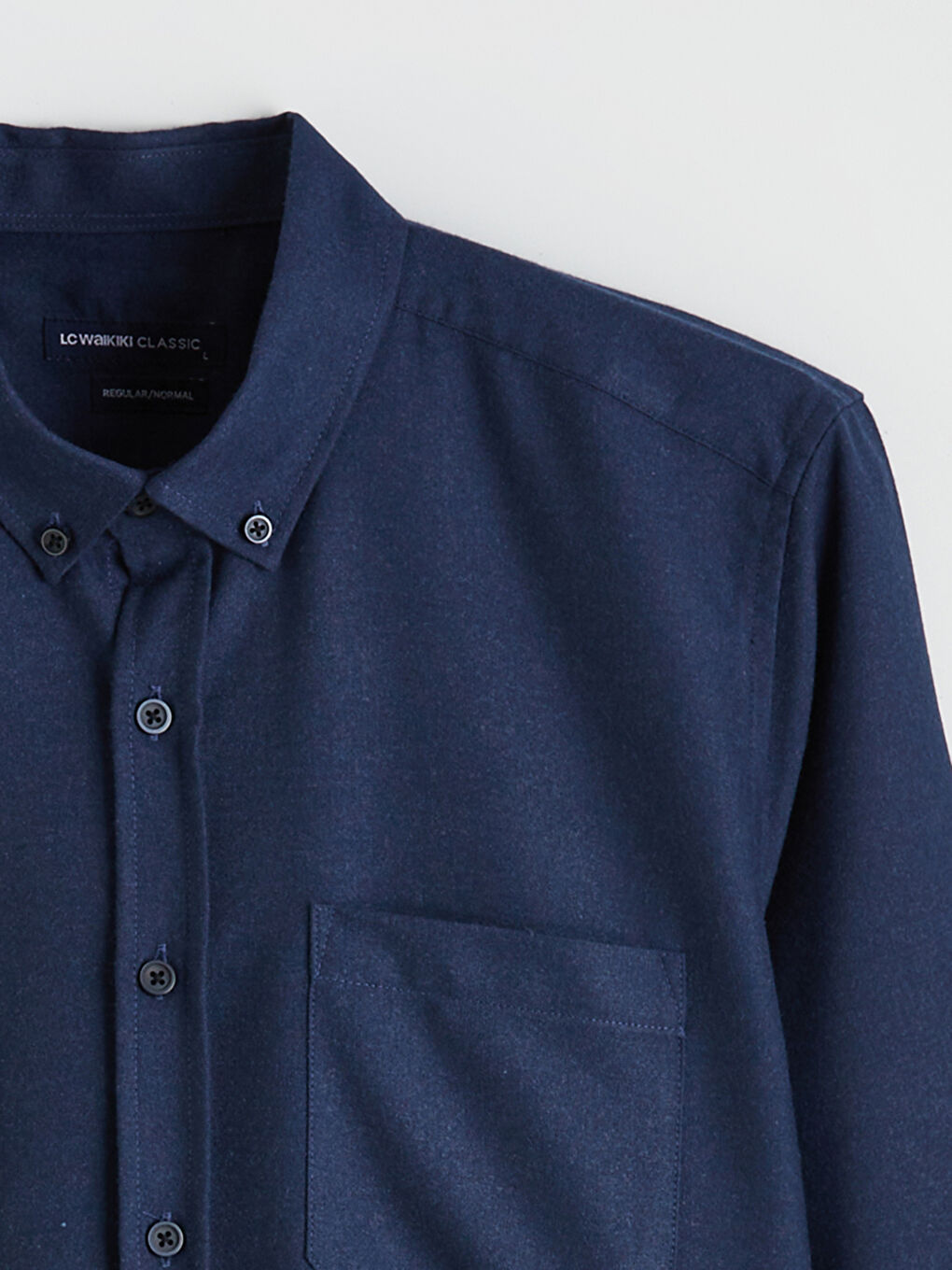 İndigo Regular Fit Gabardin Erkek Gömlek-5