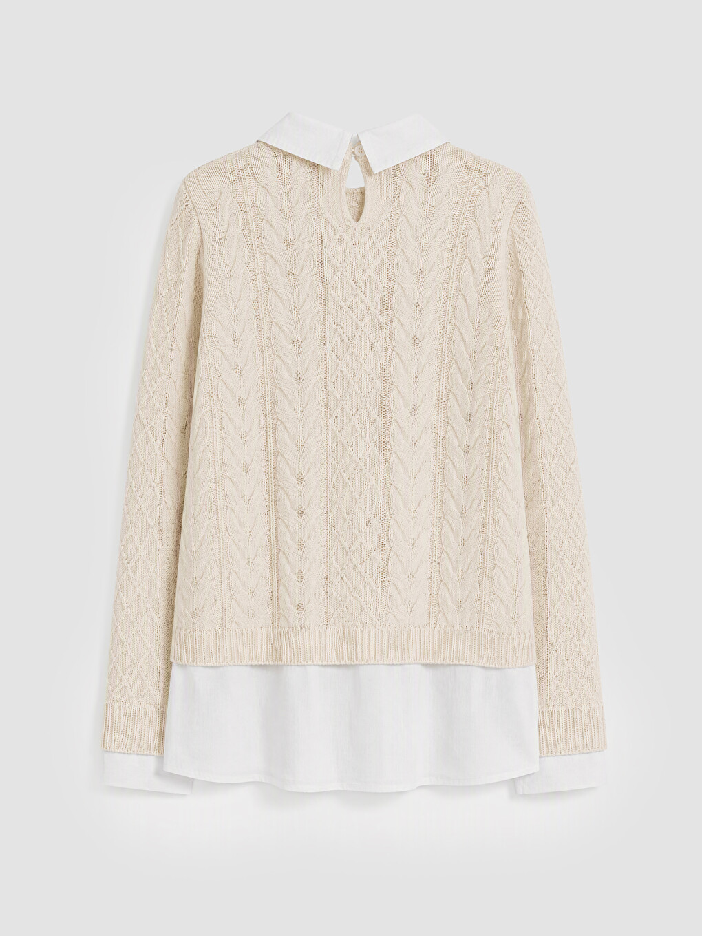 Girl Ecru Sweater-1