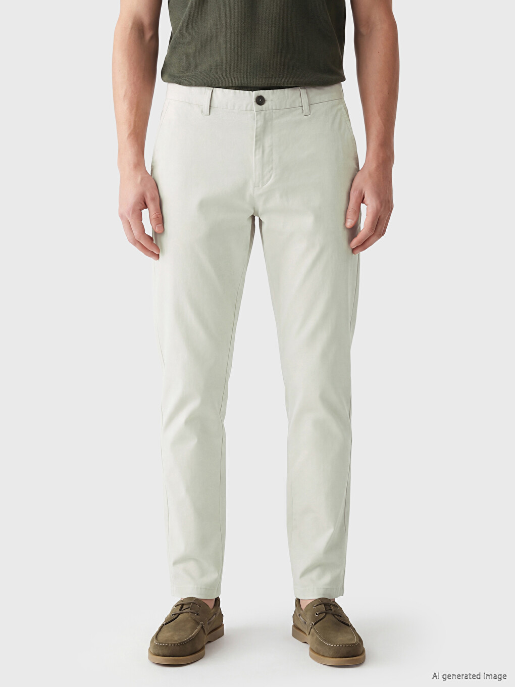 Man Beige Trousers-1